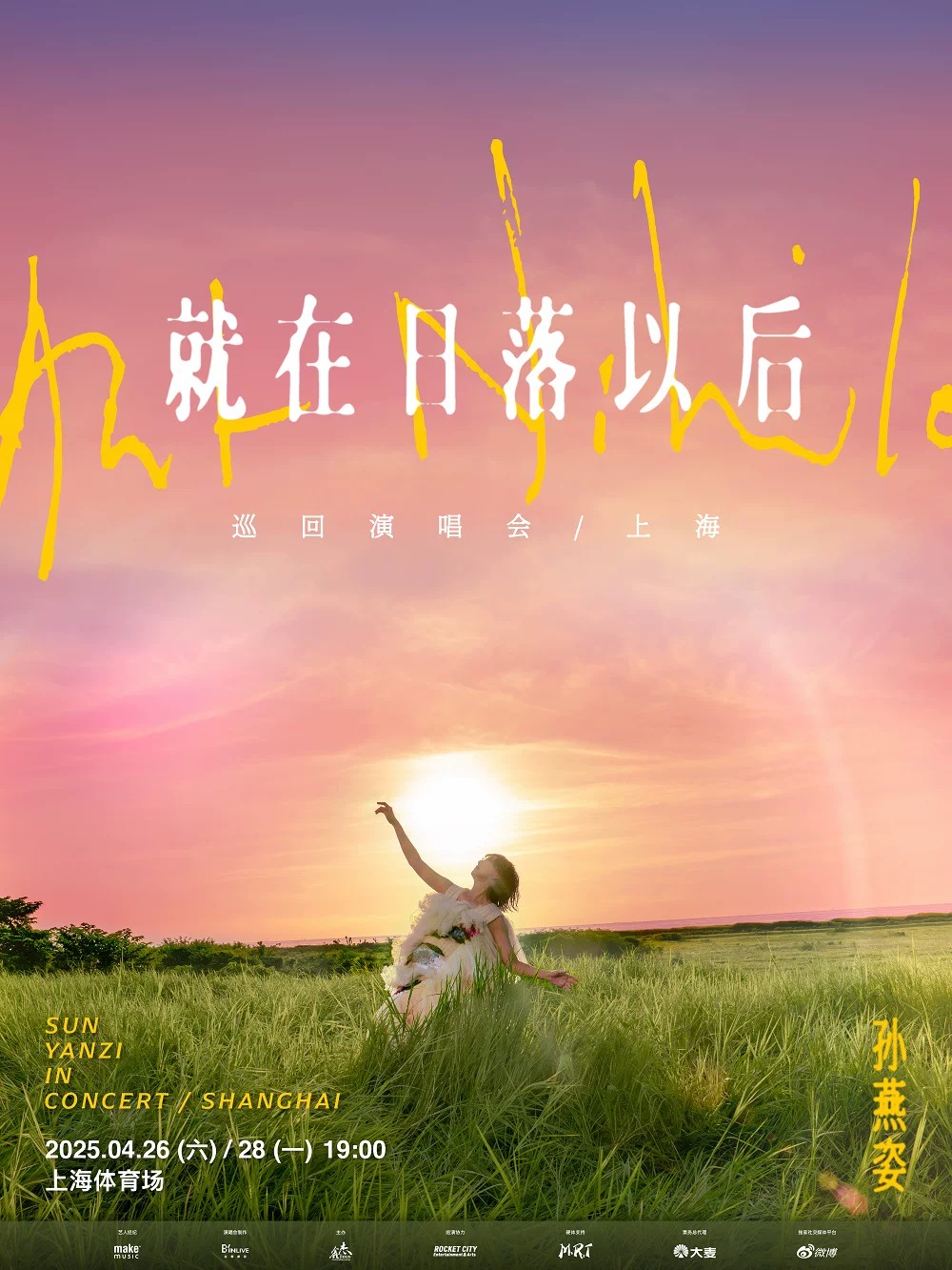 孙燕姿“就在日落以后”世界巡回演唱会主视觉